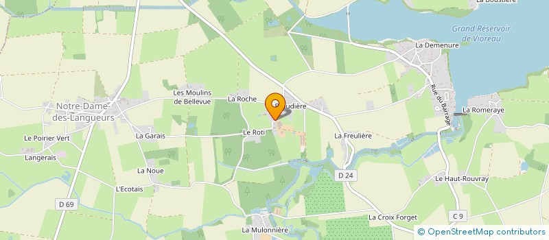 localisation de l'entreprise GAEC DES GREES à JOUE-SUR-ERDRE