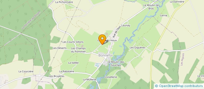 localisation de l'entreprise GAEC DES HAUTS DE BONNEFOI  BONNEFOI