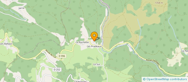 localisation de l'entreprise GAEC DES HAUTS DE CHAUMES à VALCIVIERES