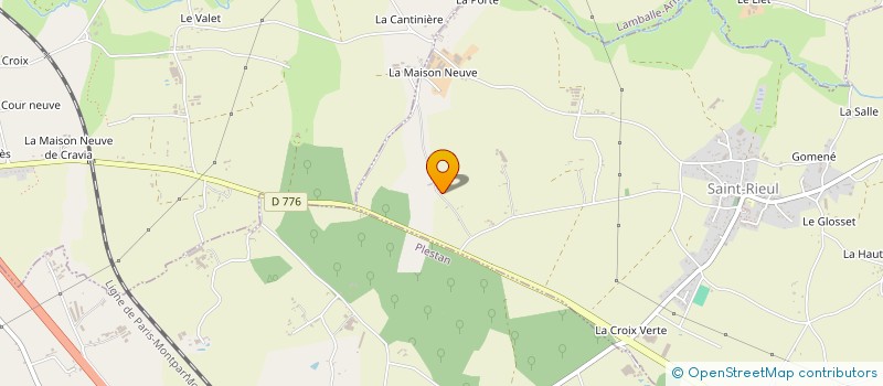 localisation de l'entreprise GAEC DES HAUTS FOSSES à SAINT-RIEUL