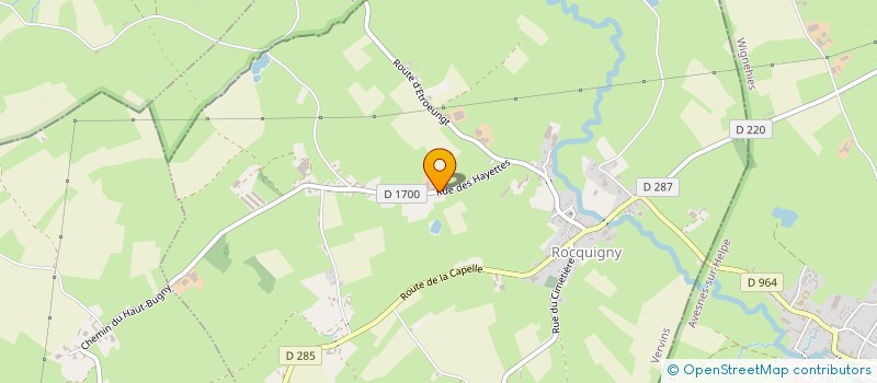 localisation de l'entreprise GAEC DES HAYETTES à ROCQUIGNY