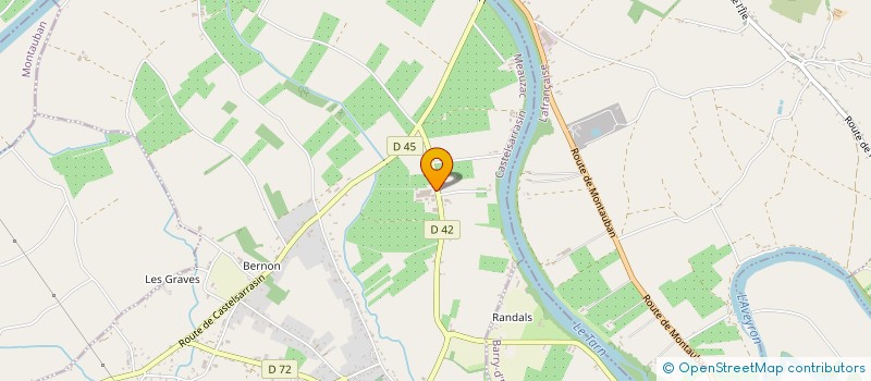 localisation de l'entreprise GAEC DES HERBONNES  MEAUZAC