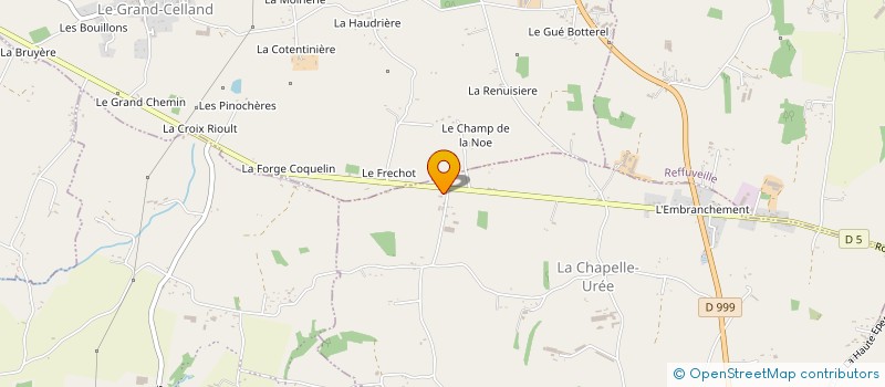 localisation de l'entreprise GAEC DES HERSANDIERES à LA CHAPELLE-UREE