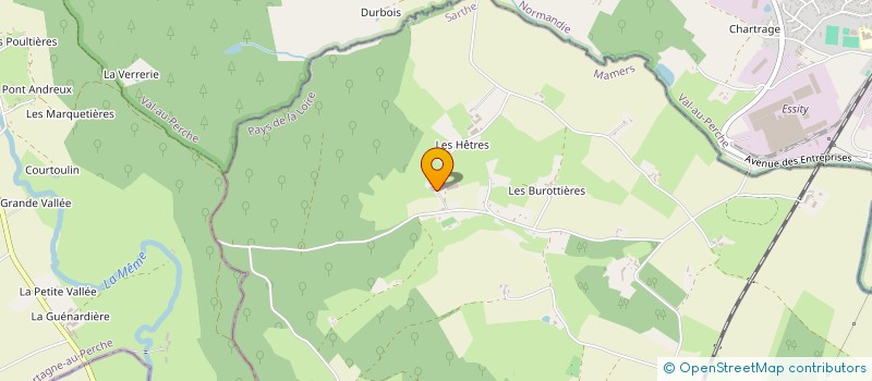 localisation de l'entreprise GAEC DES HETRES  AVEZE