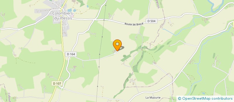 localisation de l'entreprise GAEC DES HIRONDEAUX à COLOMBIERS-DU-PLESSIS