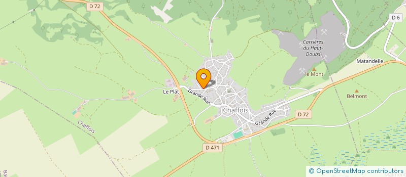 localisation de l'entreprise GAEC DES HIRONDELLES  CHAFFOIS