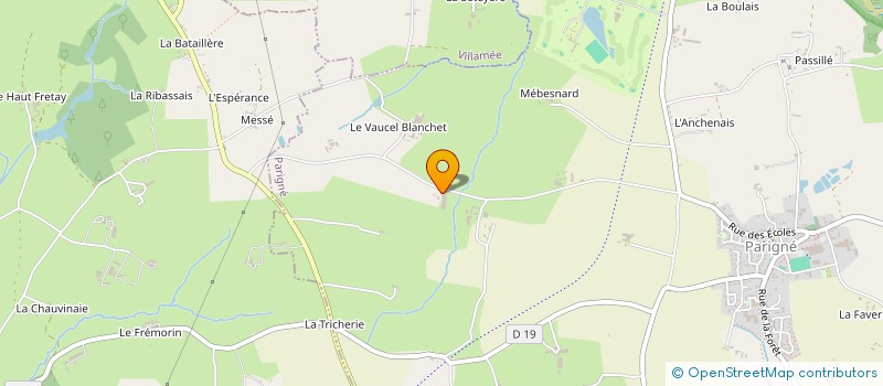 localisation de l'entreprise GAEC DES HIRONDELLES à PARIGNE