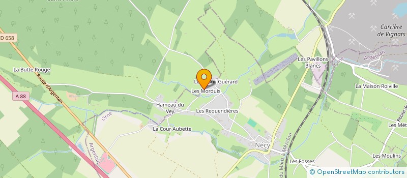 localisation de l'entreprise GAEC DES HORDOUSEAUX à ECORCHES