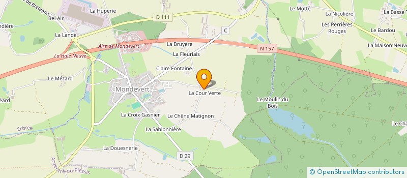 localisation de l'entreprise GAEC DES HOUSSAIS à MONDEVERT