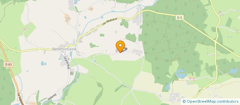 localisation de l'entreprise GAEC DES HUGUELS à BELLEFONTAINE