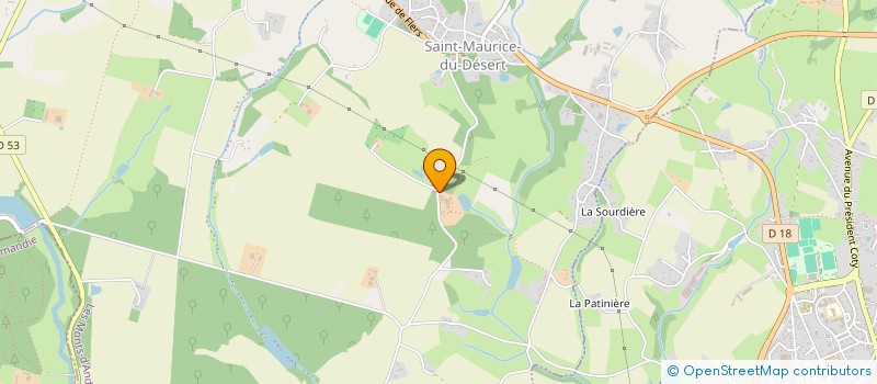 localisation de l'entreprise GAEC DES II VERSANTS à LES MONTS-D'ANDAINE