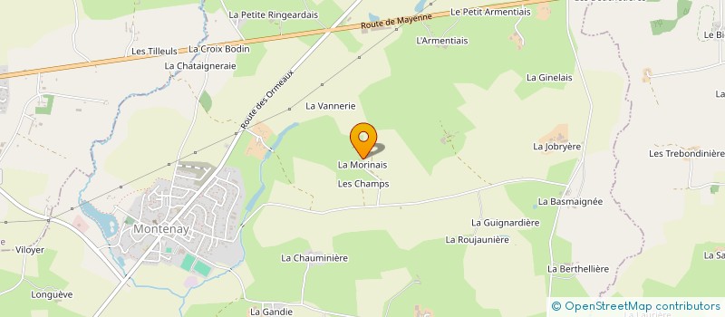 localisation de l'entreprise GAEC DES IRIS à SAINT-PIERRE-DES-LANDES