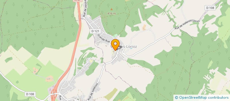 localisation de l'entreprise GAEC DES JARDINS à VALLEROIS-LORIOZ