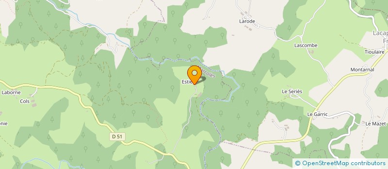 localisation de l'entreprise GAEC DES JEUNES ESTIVES à MARCOLES