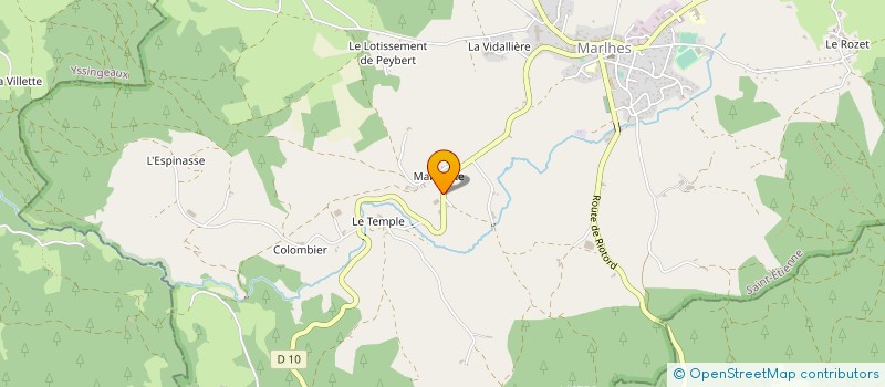 localisation de l'entreprise GAEC DES JONQUILLES à MARLHES