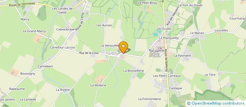 localisation de l'entreprise GAEC DES L à LE MOLAY-LITTRY