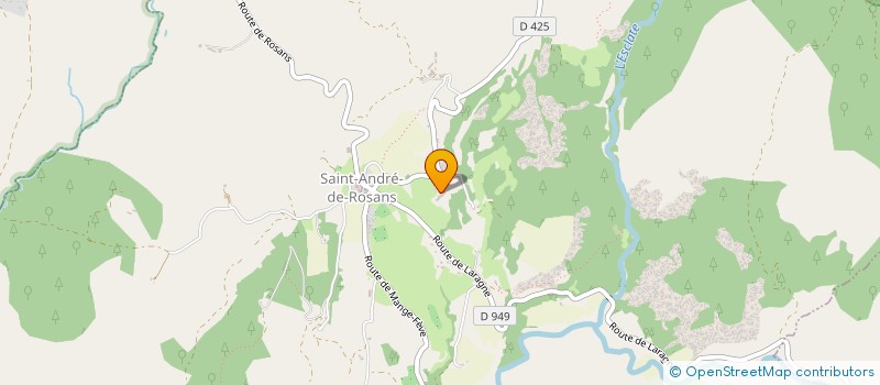 localisation de l'entreprise GAEC DES L'AUTHENTIQUES  SAINT-ANDRE-DE-ROSANS