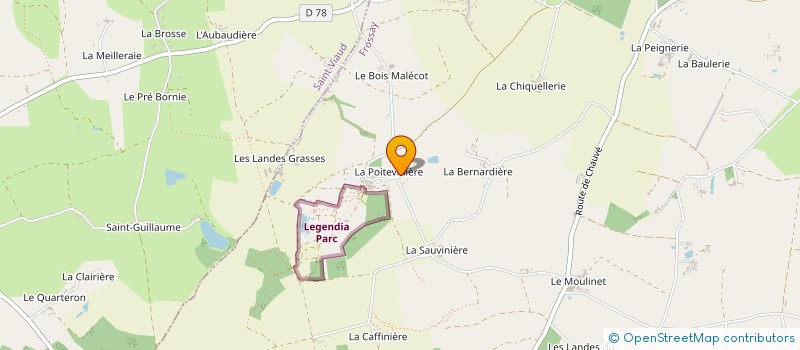 localisation de l'entreprise GAEC DES LACAS  FROSSAY