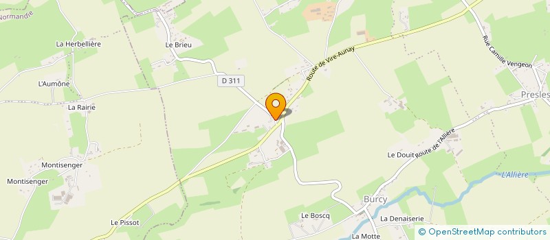 localisation de l'entreprise GAEC DES LAITIERES à VALDALLIERE