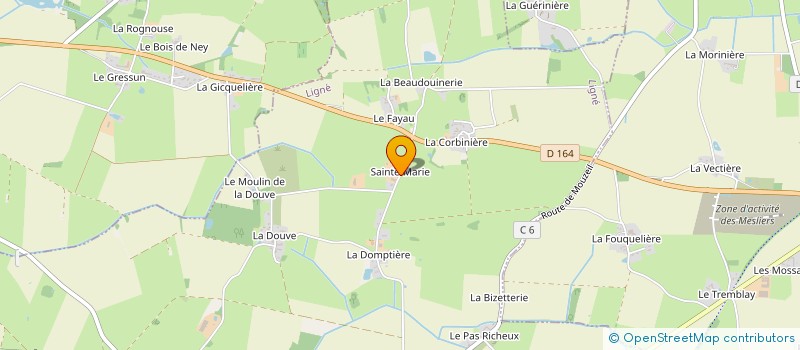 localisation de l'entreprise GAEC DES LANDIERES à LIGNE