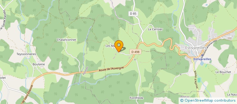 localisation de l'entreprise GAEC DES LAURIERS à APINAC