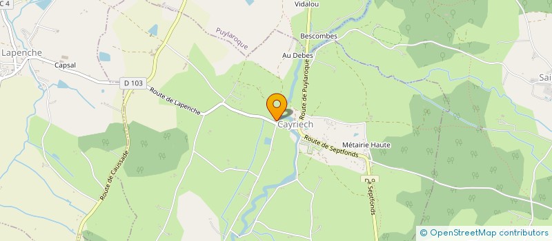 localisation de l'entreprise GAEC DES LEGUMES EN LERE  CAYRIECH