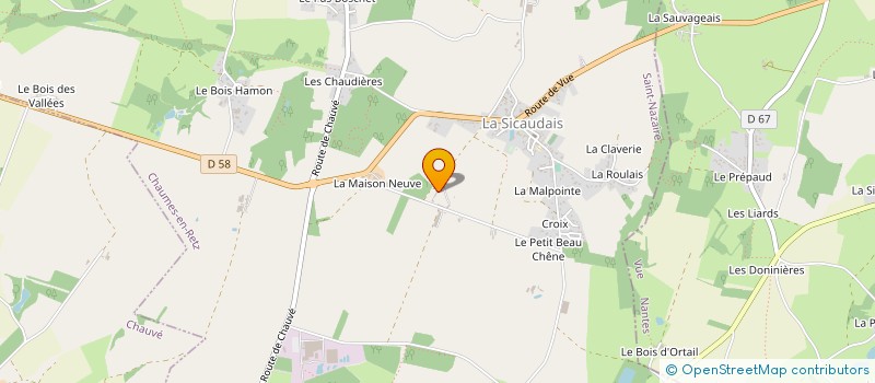 localisation de l'entreprise GAEC DES LILAS  CHAUMES-EN-RETZ