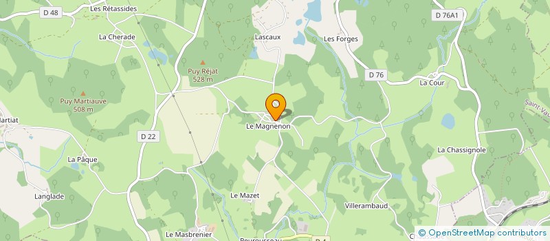 localisation de l'entreprise GAEC DES LILAS  SAINT-VAURY