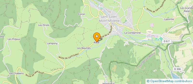 localisation de l'entreprise GAEC DES LITTES à SAINT-JULIEN-MOLIN-MOLETTE