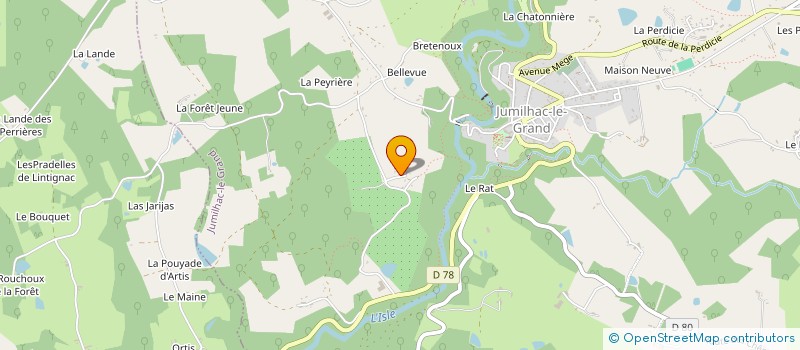 localisation de l'entreprise GAEC DES LIVIERS à JUMILHAC-LE-GRAND