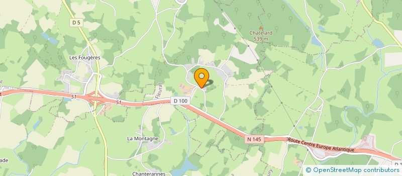 localisation de l'entreprise GAEC DES LOGES  FLEURAT
