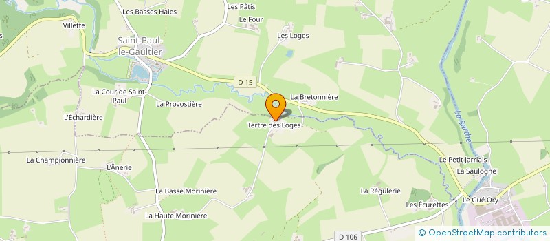 localisation de l'entreprise GAEC DES LOGES DNS à SAINT-GEORGES-LE-GAULTIER