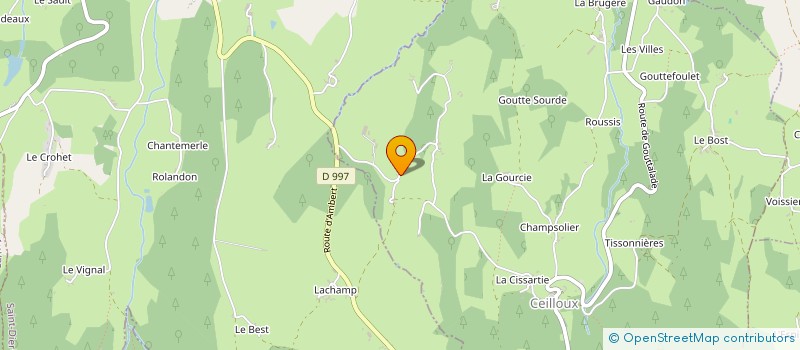 localisation de l'entreprise GAEC DES LOMBARDS  CEILLOUX