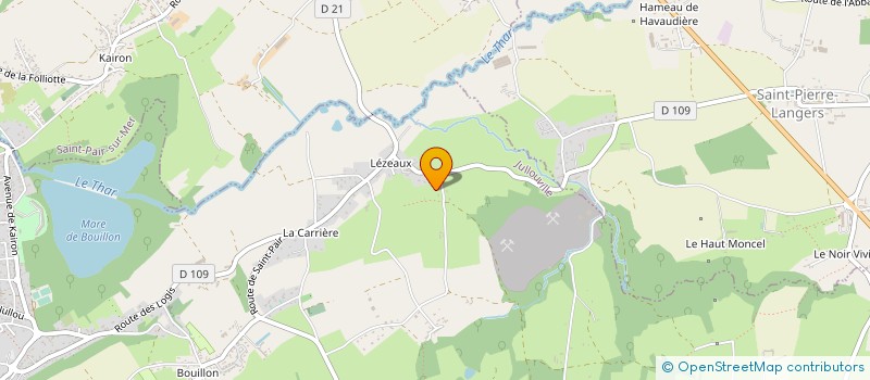 localisation de l'entreprise GAEC DES LOUPS  JULLOUVILLE