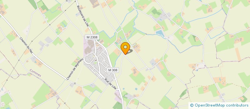 localisation de l'entreprise GAEC DES MAGRES  COMINES