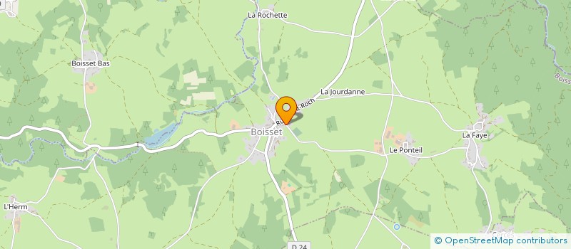 localisation de l'entreprise GAEC DES MAISONNETTES à BOISSET