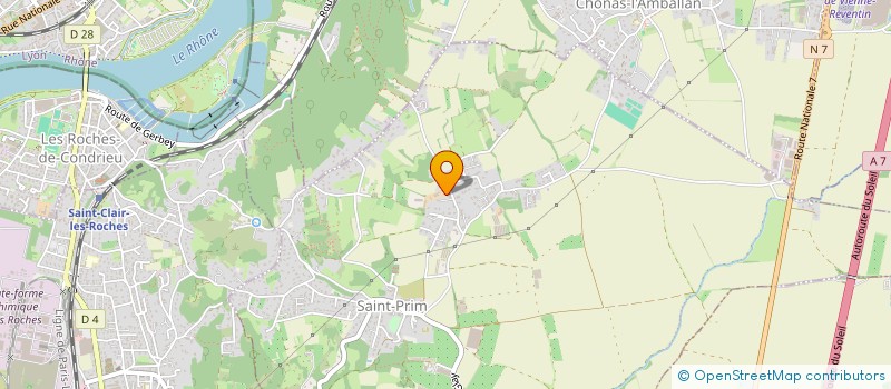localisation de l'entreprise GAEC DES MANOQUES à SAINT-PRIM
