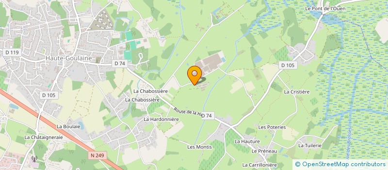 localisation de l'entreprise GAEC DES MARAIS  HAUTE-GOULAINE