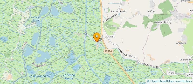localisation de l'entreprise GAEC DES MARAIS  BRUCOURT