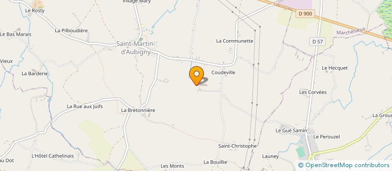 localisation de l'entreprise GAEC DES MARETTES à SAINT-MARTIN-D'AUBIGNY