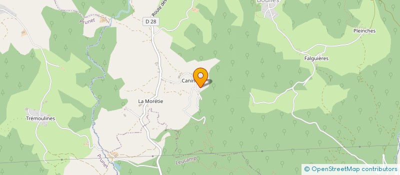 localisation de l'entreprise GAEC DES MARGUERITES à TEISSIERES-LES-BOULIES