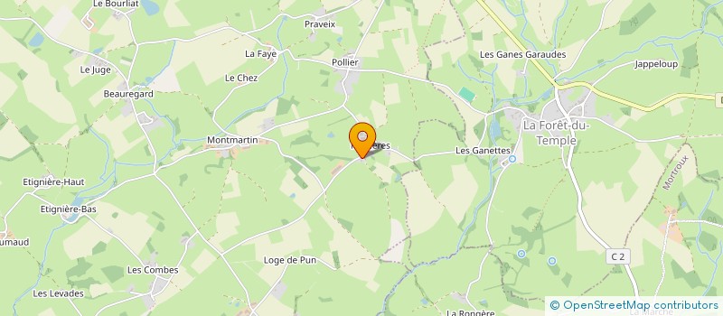 localisation de l'entreprise GAEC DES MARLIERES à LOURDOUEIX-SAINT-PIERRE