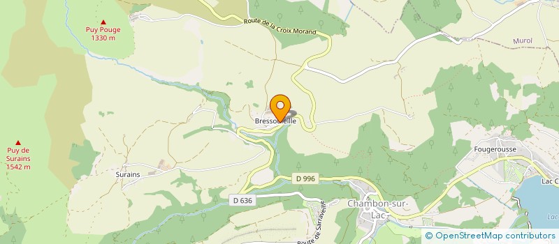 localisation de l'entreprise GAEC DES MARMOTTES à CHAMBON-SUR-LAC