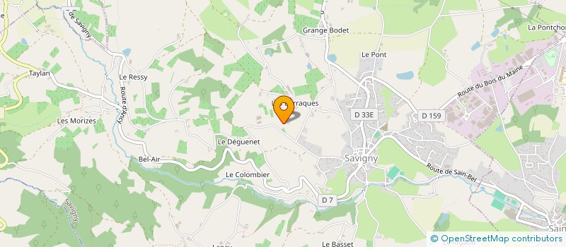localisation de l'entreprise GAEC DES MARRONNIERS à SAVIGNY