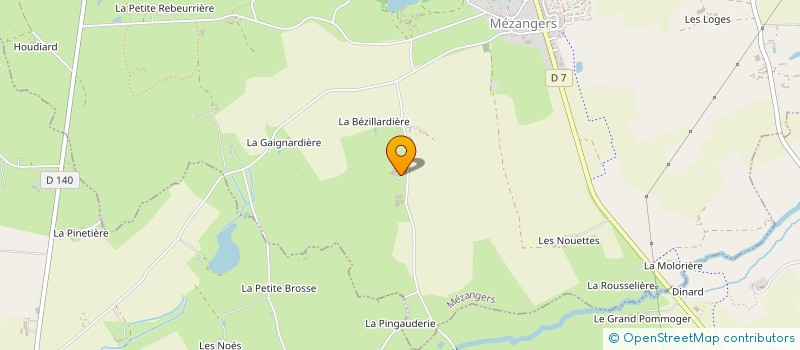 localisation de l'entreprise GAEC DES MARRONNIERS à MEZANGERS