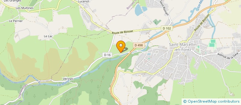 localisation de l'entreprise GAEC DES MARRONNIERS à SAINT-MARCELLIN-EN-FOREZ