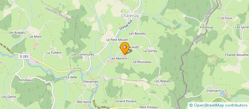 localisation de l'entreprise GAEC DES MARTINS à CHATENAY