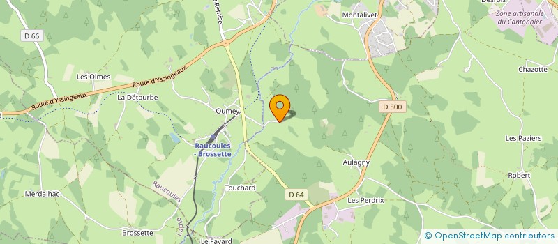 localisation de l'entreprise GAEC DES MARYS à MONTREGARD