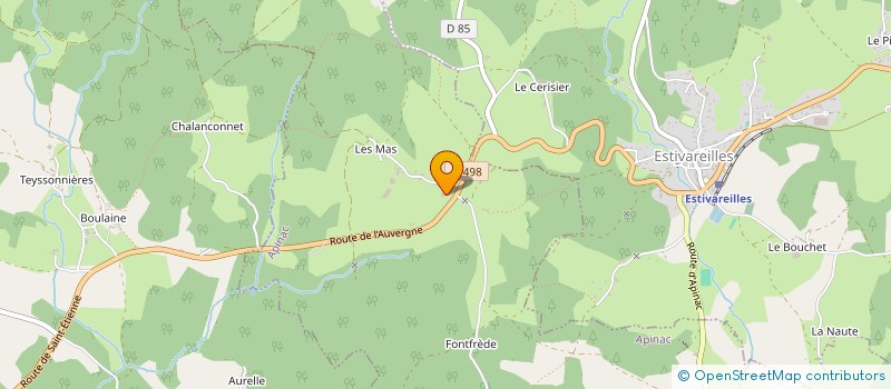 localisation de l'entreprise GAEC DES MAS à APINAC