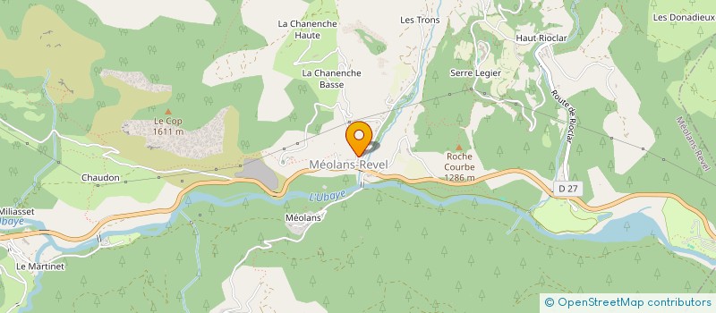 localisation de l'entreprise GAEC DES MASSES  UBAYE-SERRE-PONCON
